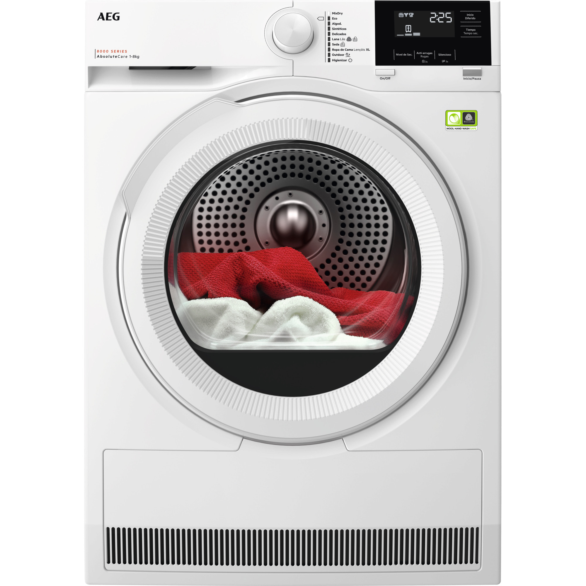 AEG Secadora con Bomba de Calor Serie 8000 AbsoluteCare® de 8 kg TR818A2PB
