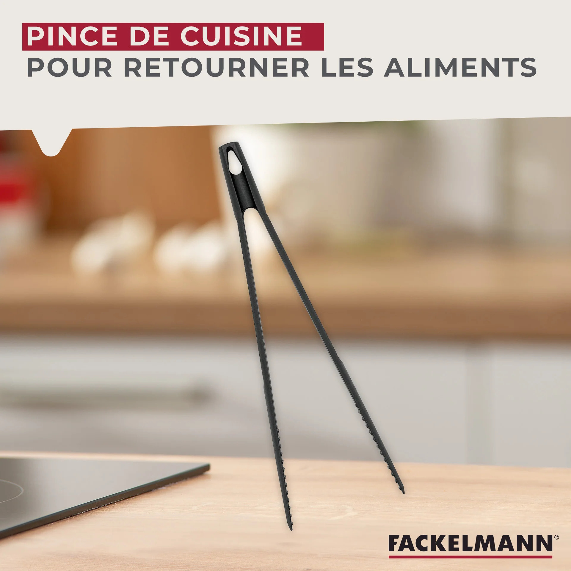 Ensemble de 2 Pinces de cuisine multifonction 31,1 cm Fackelmann Basic