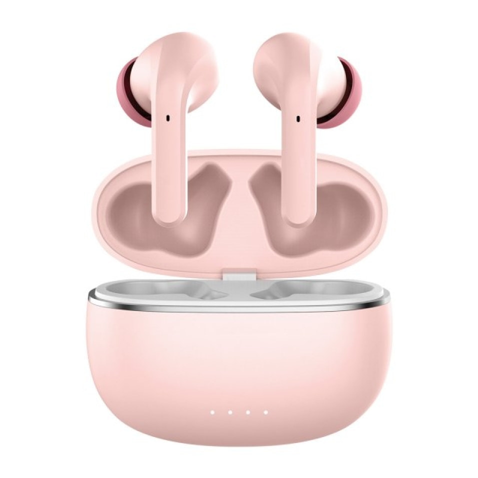 Ecouteurs Bluetooth Intra Auriculaires avec LED Rose