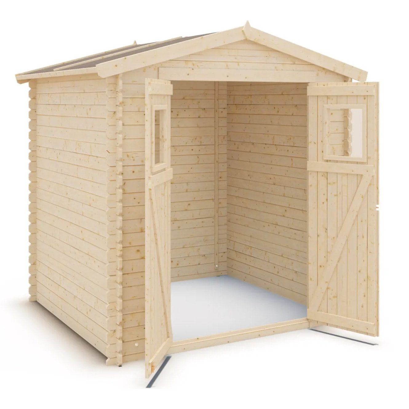 Abri de jardin - bois brut - 4 m²