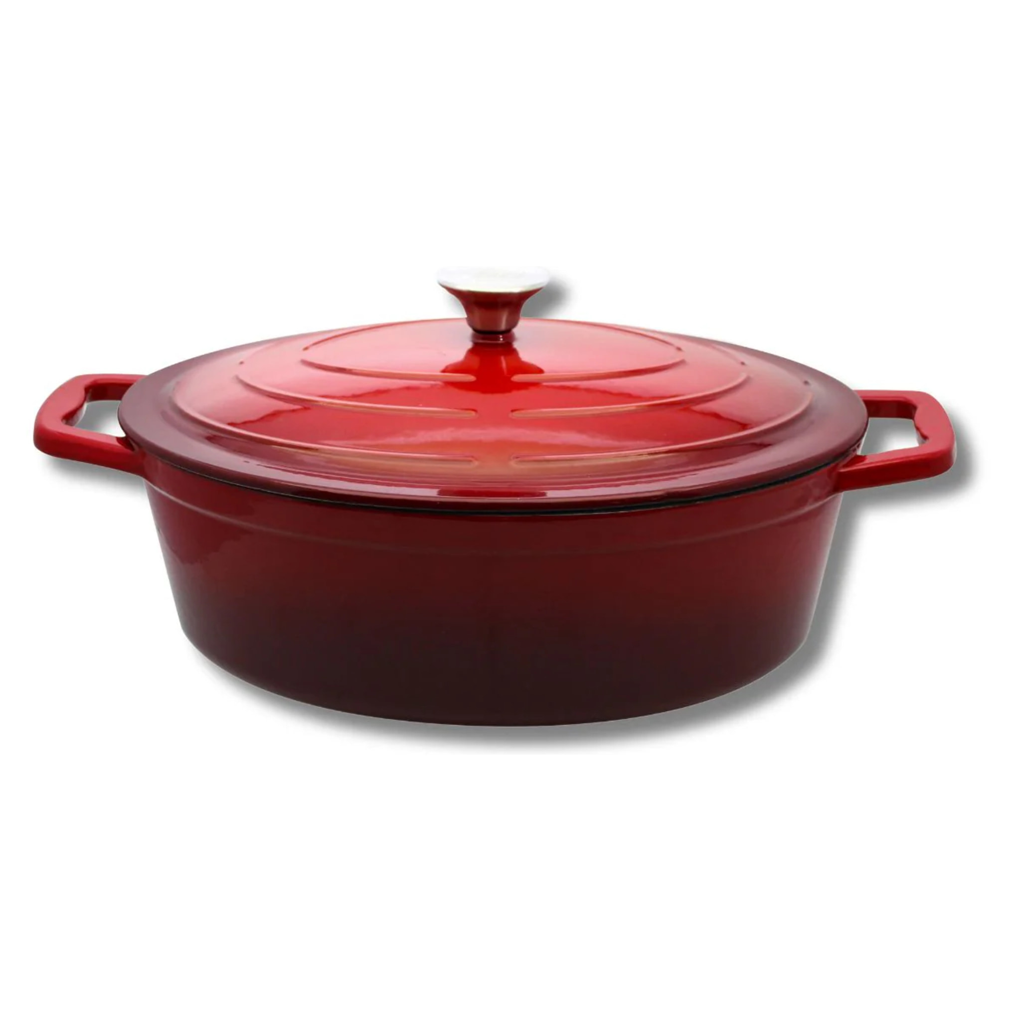 Cocotte en fonte émaillée 33 cm rouge cerise 5 L Elo