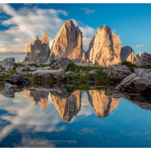 Parure copripiumino matrimoniale stampa in digitale tre cime