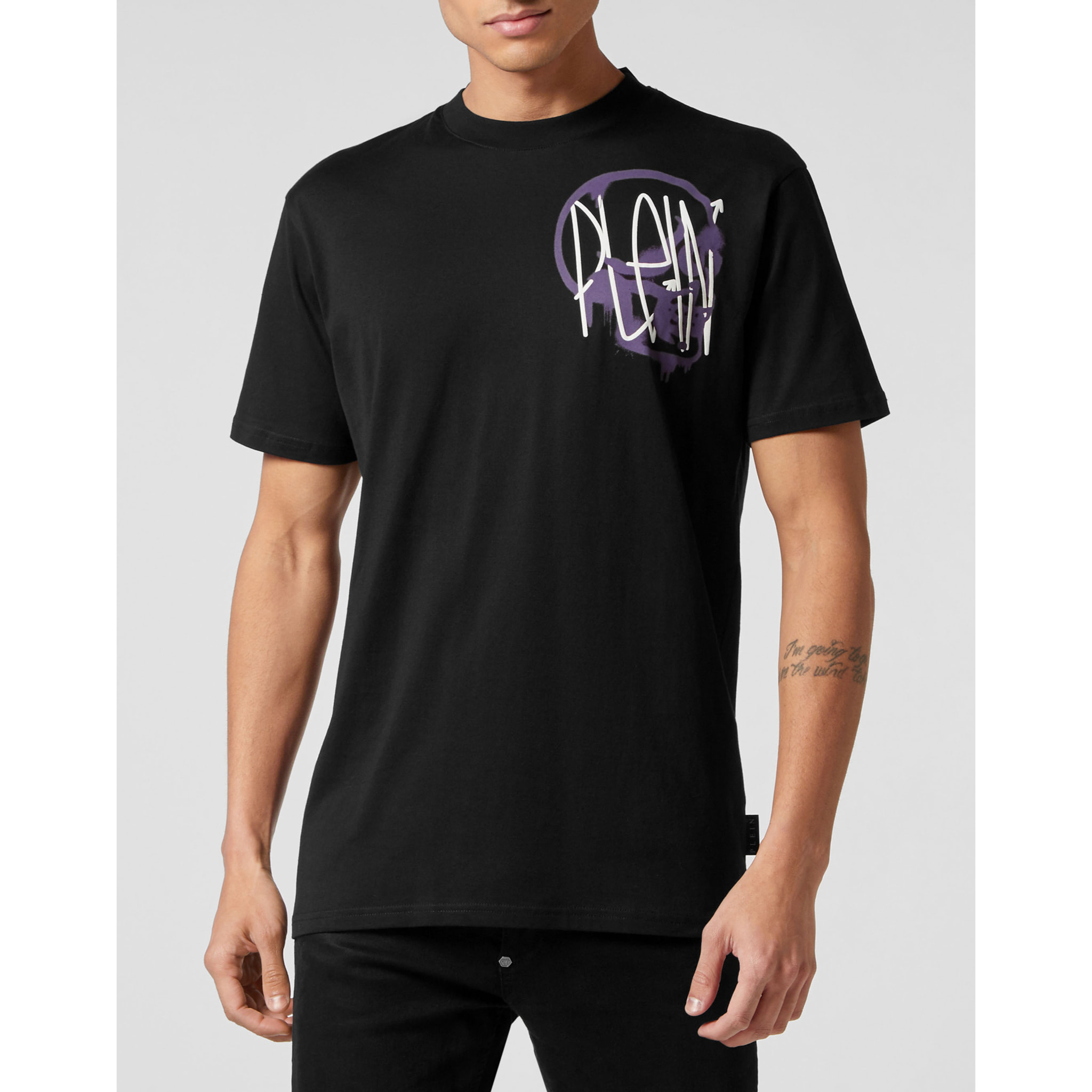 PHILIPP PLEIN Camiseta de cuello redondo y manga corta
