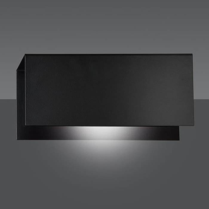 Lampada a parete GENTOR in acciaio nero opaco