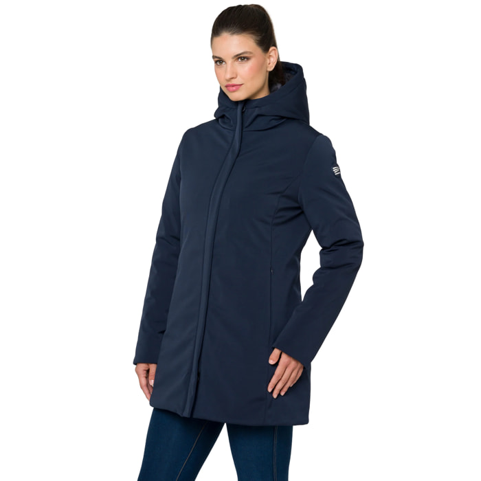 Parka JAQUELINE imbottito impermeabile blu