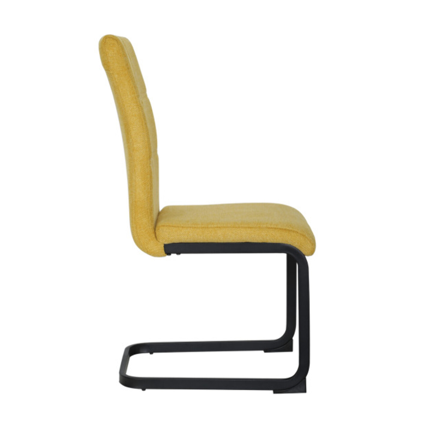 Chaise en tissu avec pied luge en métal - FABIO