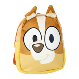 Mochila guarderia personaje peluche bluey, unisex niños, naranja, pequeña