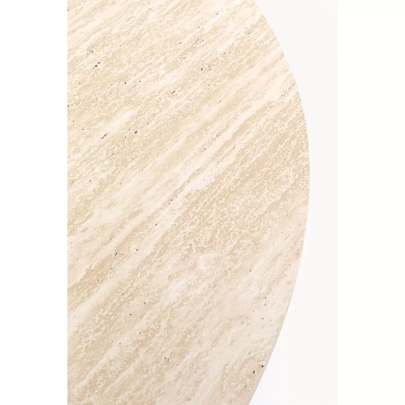 Table Cono Travertino 120cm noyer Kare Design