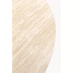Table Cono Travertino 120cm noyer Kare Design