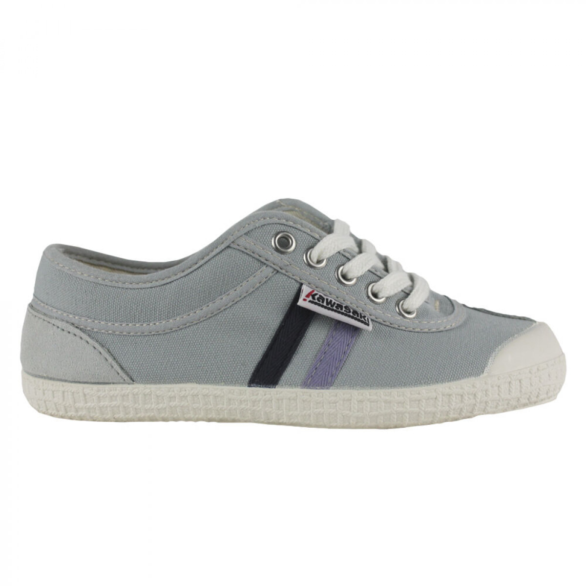 Zapatillas Sneaker para Hombre - KAWASAKI Retro 23 Canvas Shoe K23 20W Mouse Grey Lght Purple/Pink