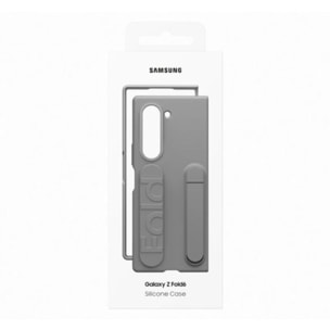 Coque avec cordon SAMSUNG Z Fold6 Gris stand avec lanière