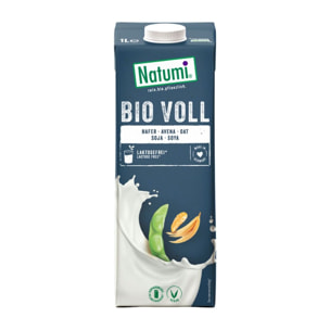 Bebida Vegetal Voll de Avena y Soja Entera BIO Natumi 1 L