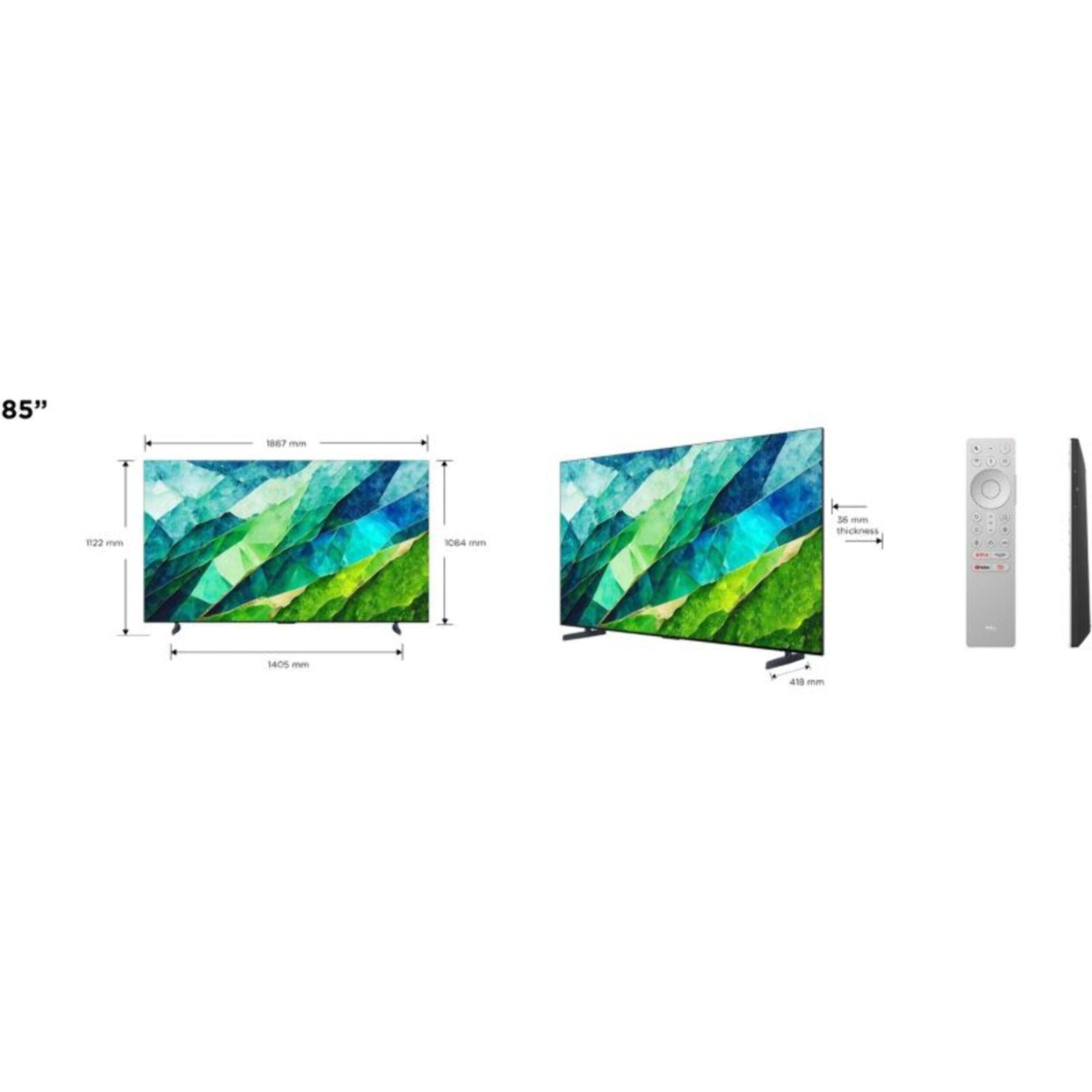 TV QLED TCL MiniLED 85C89B 2024