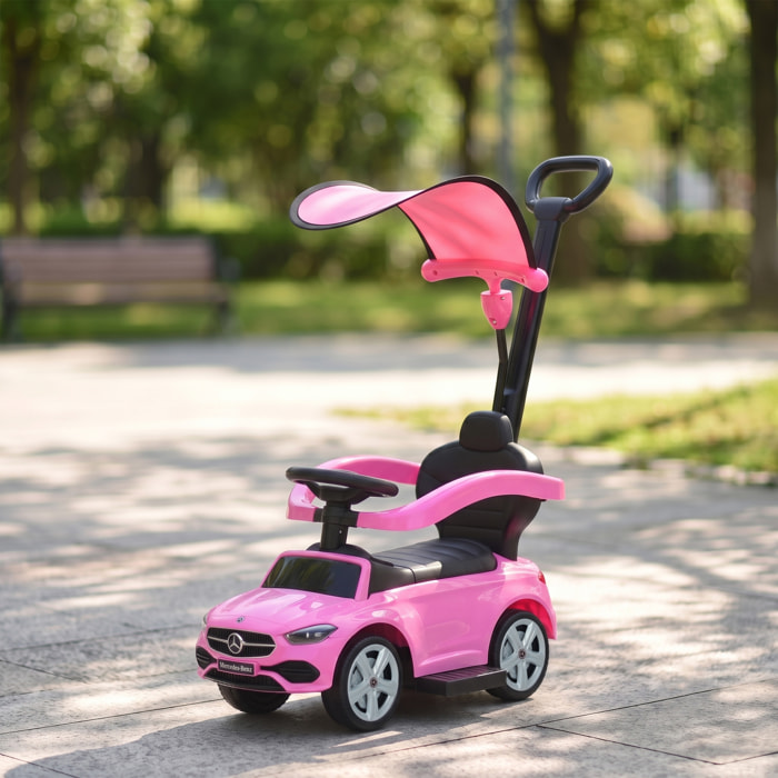 Porteur enfant évolutif Mercedes-Benz licence officielle rose