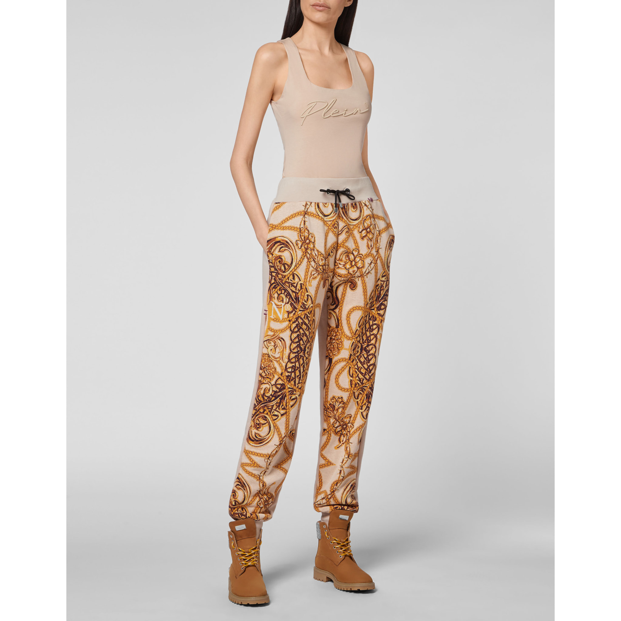 PHILIPP PLEIN Jogging Trousers knit & fleece Jacquard New Baroque