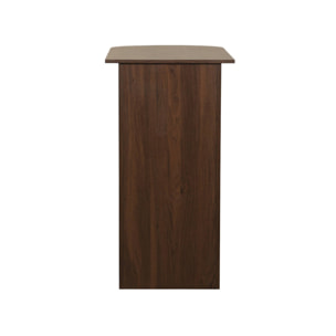 Table bar, table haute de cuisine décor bois avec rangements WALLIS