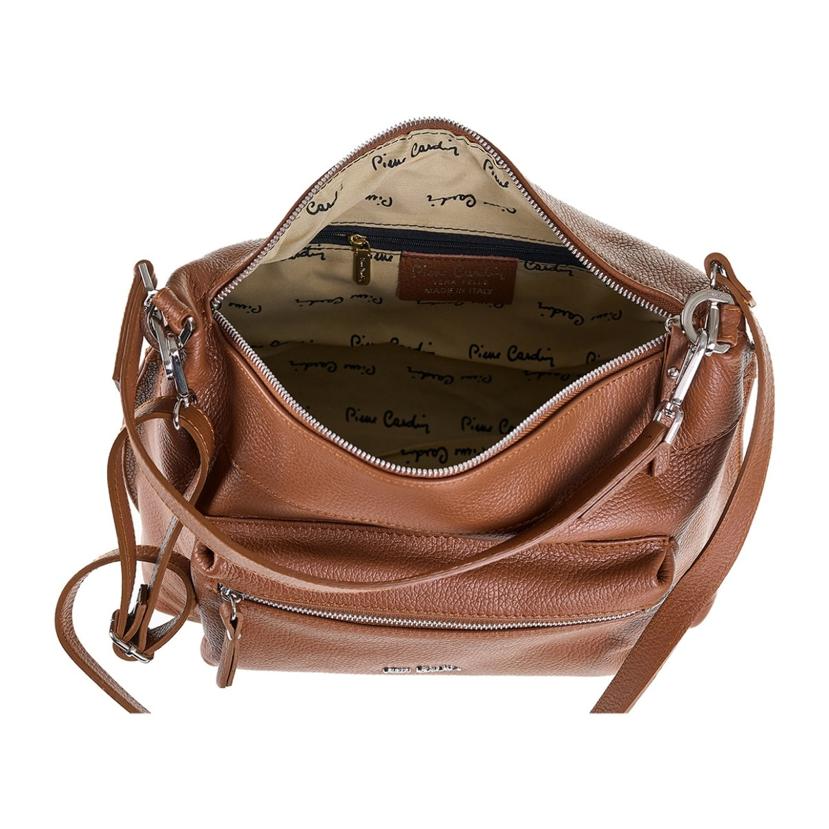 Borsa a spalla da donna Made in Italy - Modello Seraphina - 100% pelle - 35.0 x 23.0 x 20.0 cm