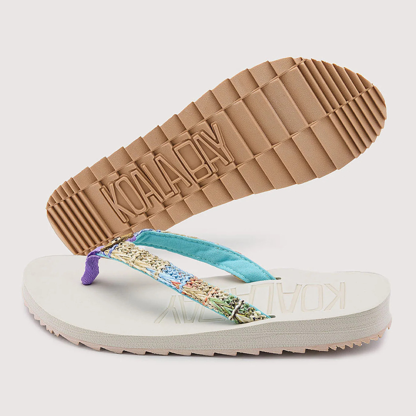 Chancla Cuña Beige - Corona