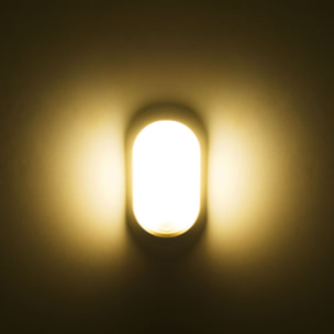 FORLIGHT Moo - Aplique de Pared Exterior LED IP54 de Color Blanco con Temperatura Regulable 3000-4000-6000K. Color Blanco