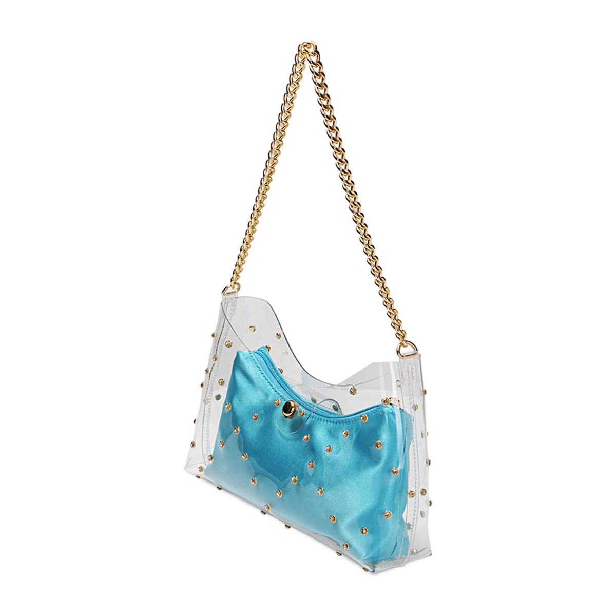 Mini bag celeste in pvc