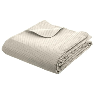 Dessus de lit Dolce beige lin 260x240cm