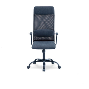 Silla de oficina Neil Gris Marengo - Negro