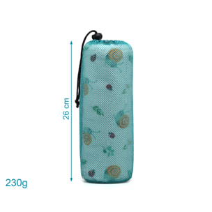 TOALLA PLAYA MICROFIBRA CARACOLES BEIGE