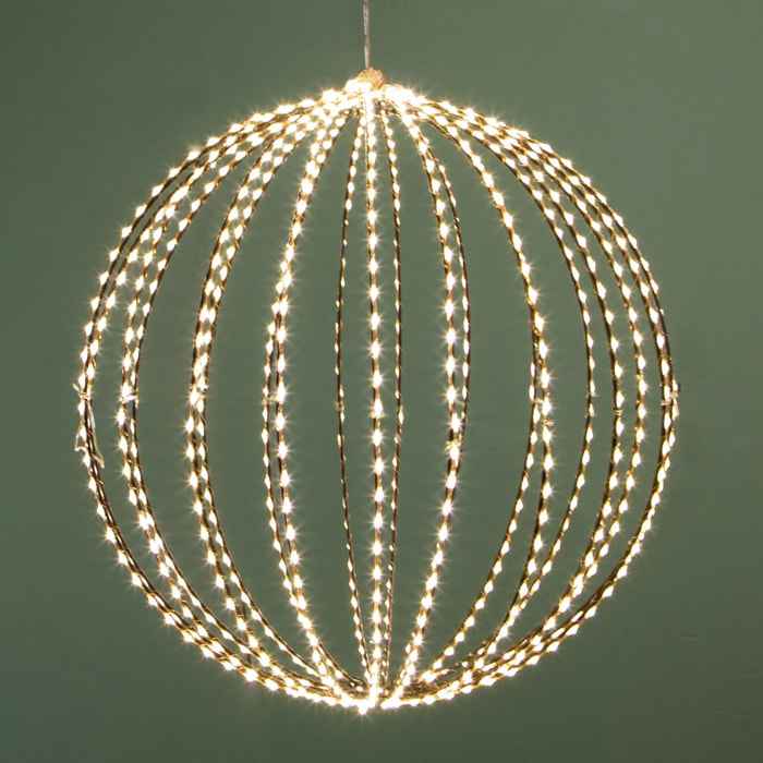 Sfera raggi con 700 led est - Pezzi 1 - BIANCO - Bianchi Dino SpA