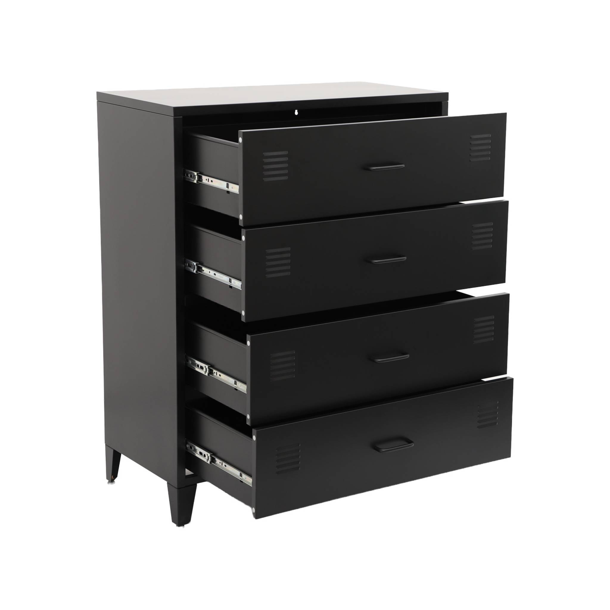 Commode industrielle acier 4 tiroirs SOHO
