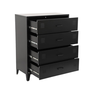 Commode industrielle acier 4 tiroirs SOHO