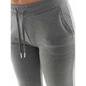 Tuta invernale donna con cappuccion e zip, inserti in treccia Leone 1947 Braid