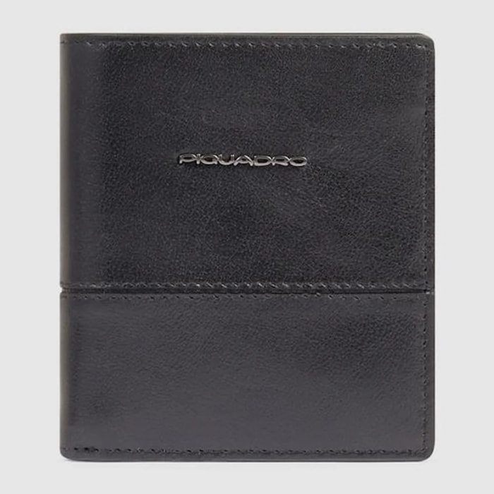 Piquadro Porta carte di credito in pelle schermato con protezione RFID