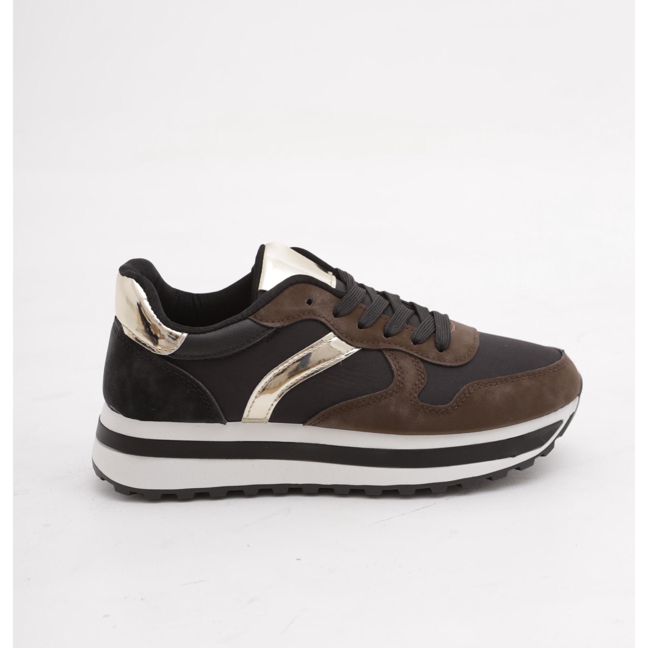 SNEAKERS CHOCOLA' PLATFORM MARRONE