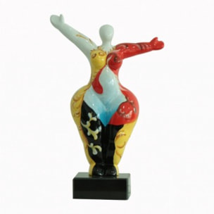 Statuette femme multicolore H34cm - ANDA LUCIA