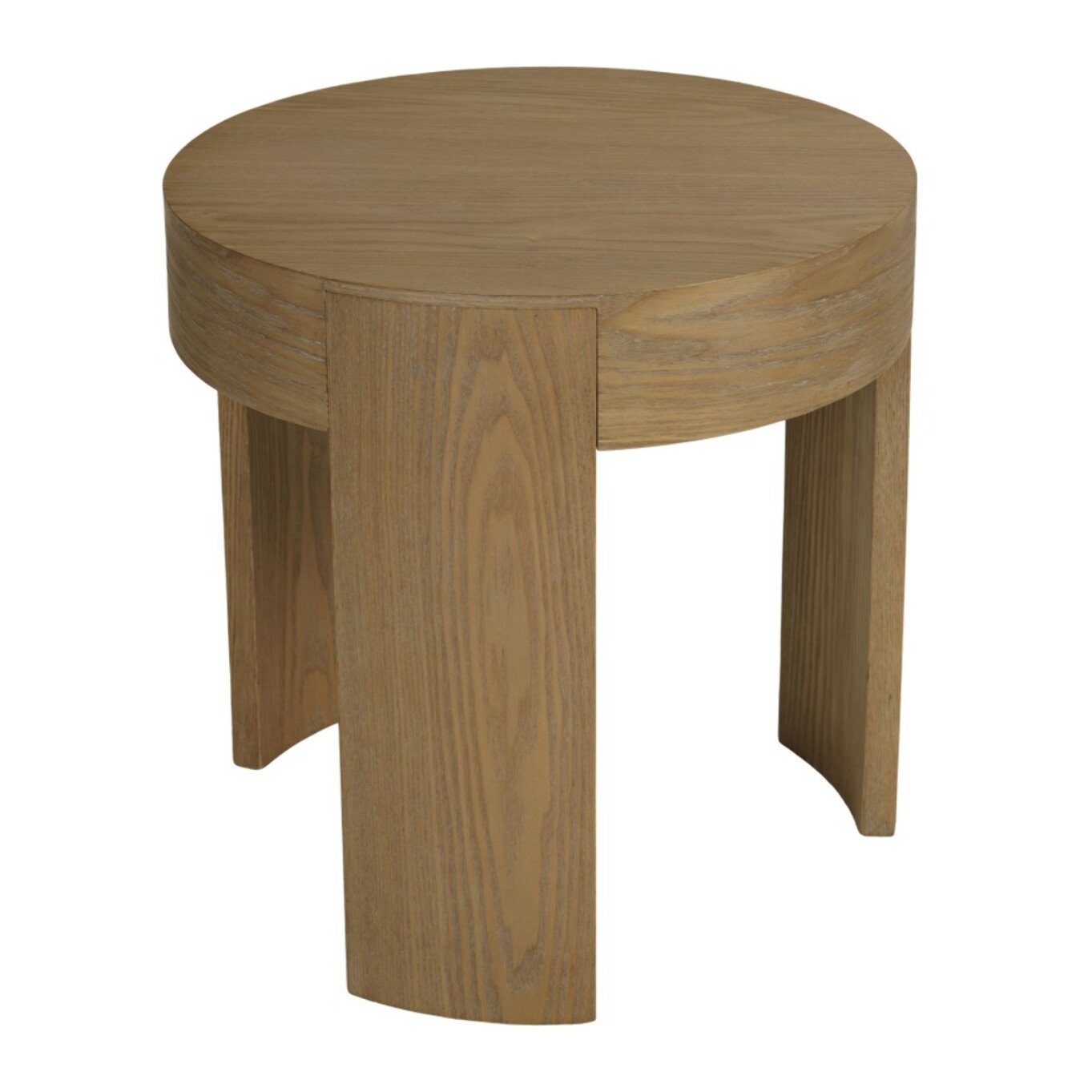 ELLA - Table d'appoint ronde D50cm couleur naturelle design arrondi