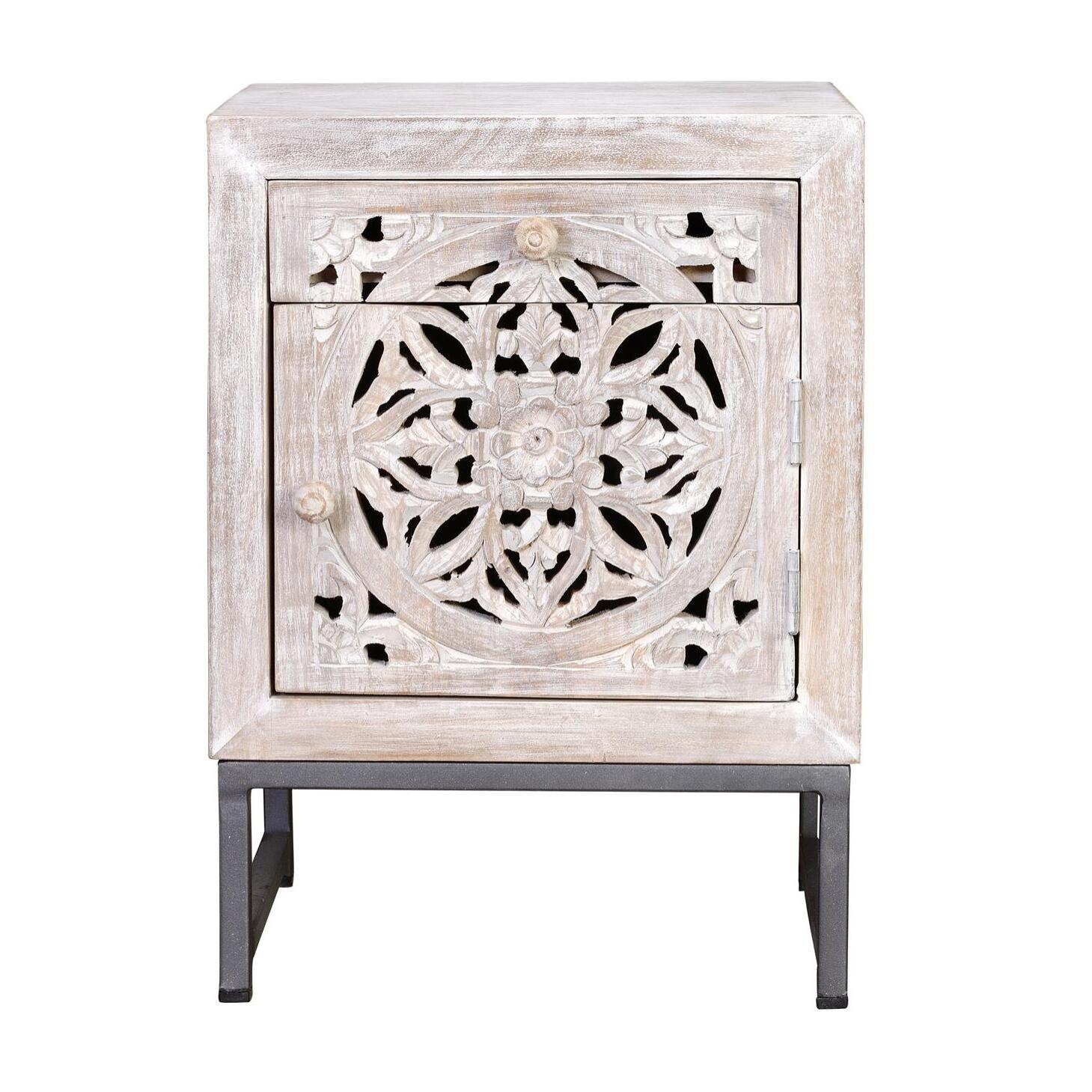 Mesita - madera de mango - 56x40x35cm