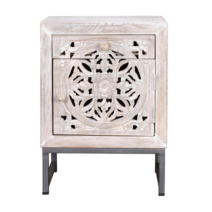 Mesita - madera de mango - 56x40x35cm