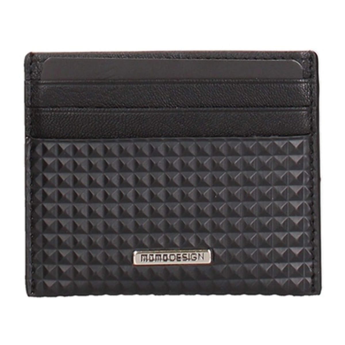 Porta carte uomo in vera pelle - Modello Solaro Chic - 7.8 x 9.7 x 0.3 cm