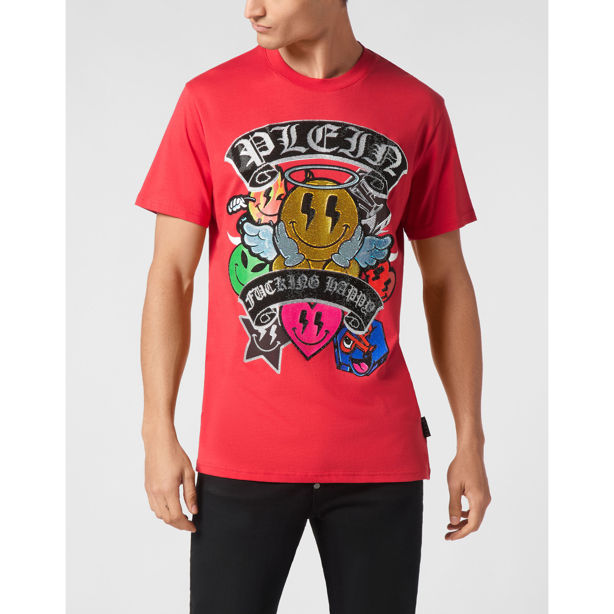 PHILIPP PLEIN Camiseta Cuello Redondo SMILE