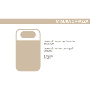 Completo Lenzuola Disegno Trek Arancio CN