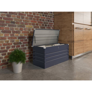 Coffre de jardin métal "Store" - 525L - 165 x 69 x 60 cm - Gris