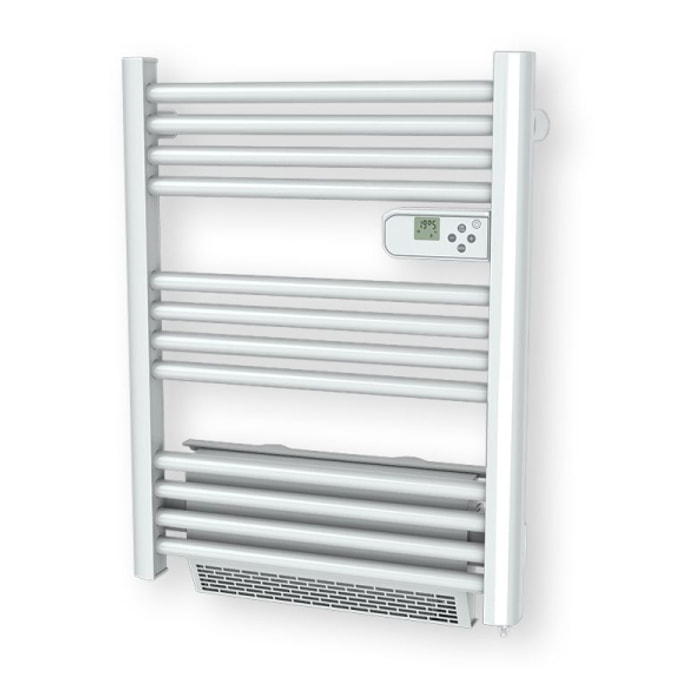 Radiateur seche-serviette compact 500w soufflerie 1000w