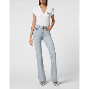 PHILIPP PLEIN Vaqueros Flare Fit SKULL