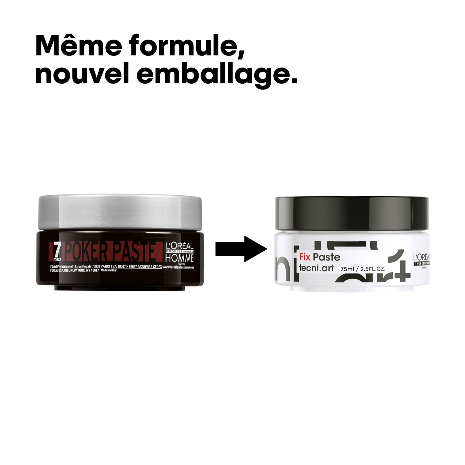 Tecni.art Fix Paste - Pâte de Coiffage Forte Tenue 75 ml
