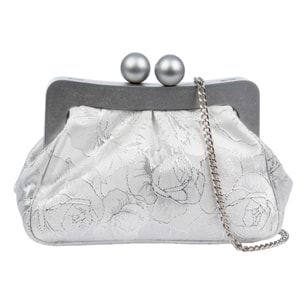 Bormida Bolso bandolera Mujer. Fabricado en madera y tela con diseños florales.