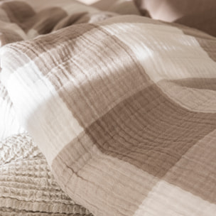 Housse de couette en gaze de coton, SIMPLEMENT GAUFRÉ