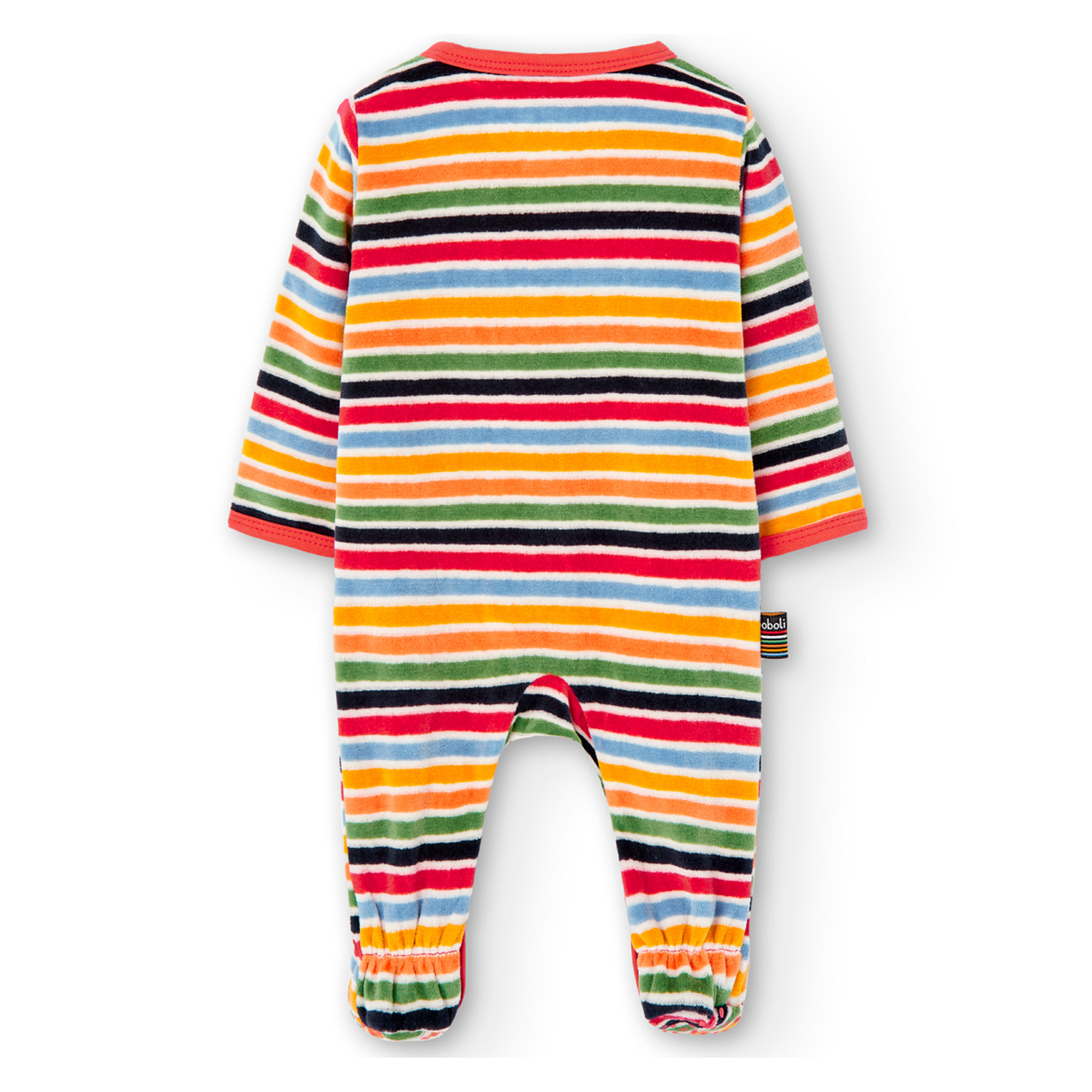 Pelele terciopelo listado de bebé -BCI