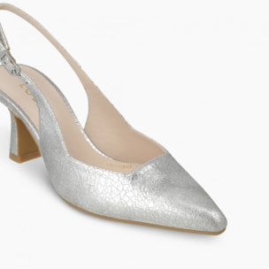 ZAPATOS DE SALÓN PLATEADOS GELINES-X