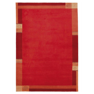 Tapis salon et chambre fait main en laine motif simple VEHU