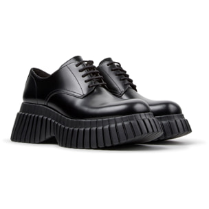 Zapatos de cordones - CAMPER Pix BCN - Negro - Piel lisa